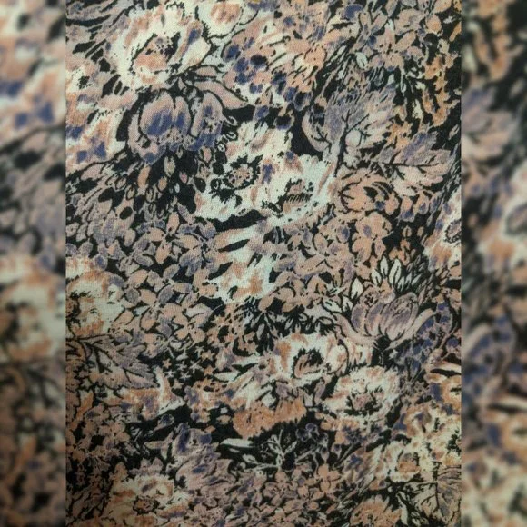 Kimchi Cute Black Pink Floral Dress Straps Sleeveless Asymmetrical Ruffles Sz Sm - Picture 4 of 5